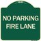 Signmission Pavement Stencil No Parking Fire Lane Heavy-Gauge Aluminum Sign, 18" x 18", G-1818-24610 A-DES-G-1818-24610 - alternate 1